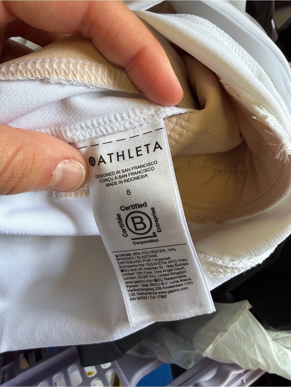 Athleta White High-Rise Performance Office Pants - Picture 6 of 6
